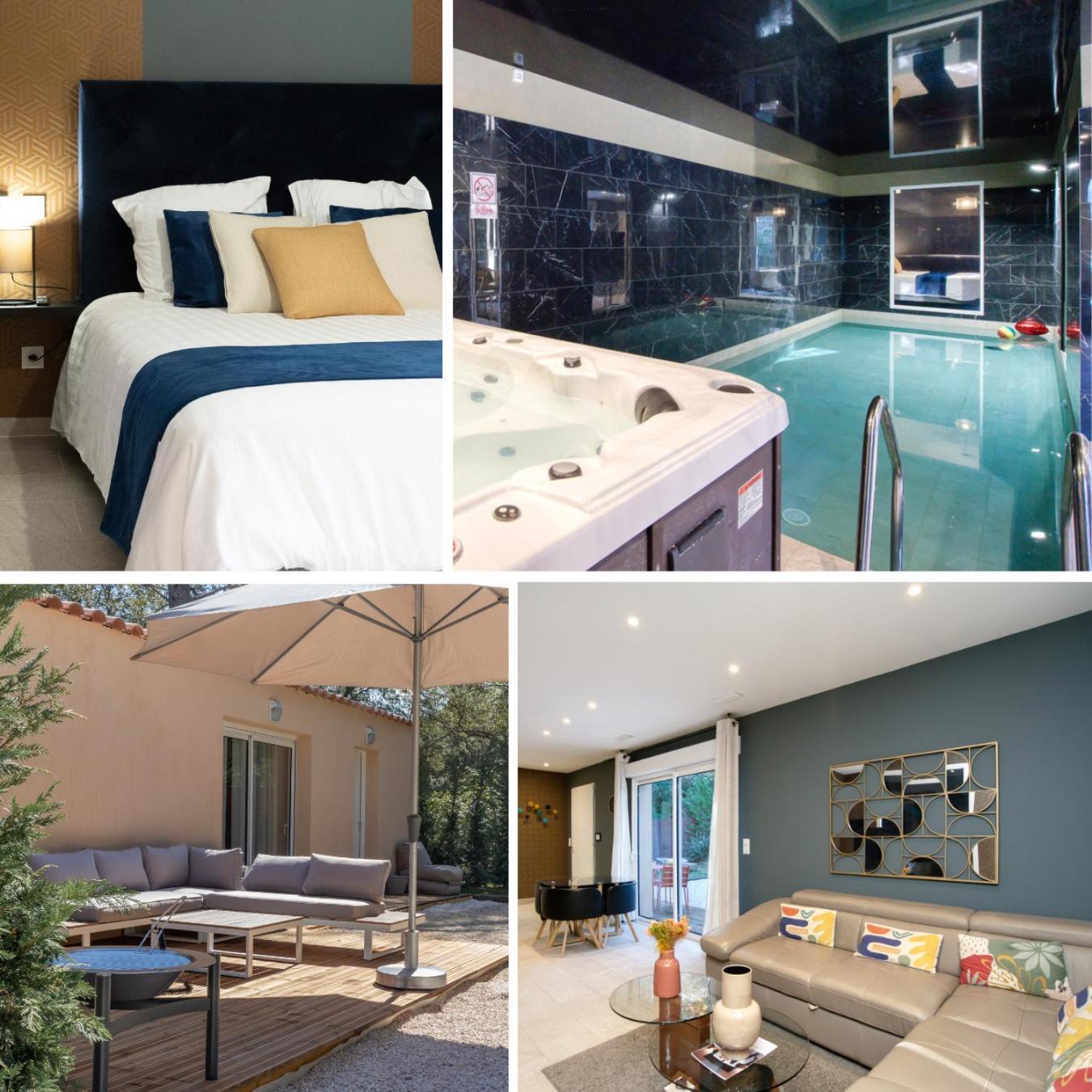 Villa 2Pers Lorgues Piscine, Spa, Hammam エクステリア 写真